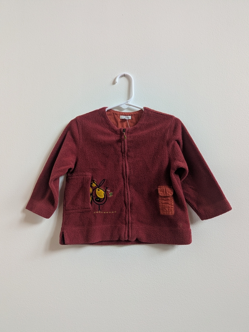 Vtg Y2K Catmini Sweater 18m Red Zip